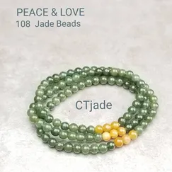 Chuỗi ngọc miến điện 108,  đá Cẩm Thạch thiên nhiên tại CTjade - 0607185