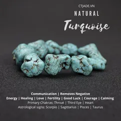 Vòng Tay Đá Turquoise Thiên Nhiên | Mẫu 2003071 | CTjade