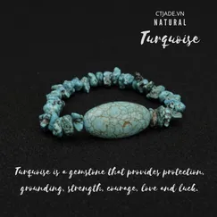 Vòng Tay Đá Turquoise Thiên Nhiên | Mẫu 2003073 | CTjade