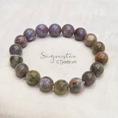 Mẫu 2303115 Trang sức đá phong thủy hộ mệnh may mắn, Vòng tay đá thiên nhiên Saigonistar - CTjade