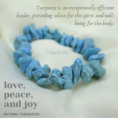 Vòng Tay Đá Turquoise Thiên Nhiên | Mẫu 2003051 | CTjade