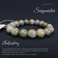 1911078 Trang Sức Phong Thủy | Vòng Tay Đá Jasper thiên nhiên | Saigonistar