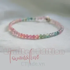 2308120 Trang sức đá phong thủy, vòng tay đá Tourmaline thiên nhiên, CTjade.vn