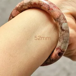 SGN 2410021 Vòng hóa thạch san hô tuyệt đẹp 52mm CTjade.vn