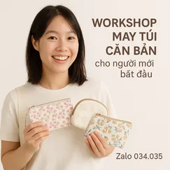 Lớp may túi căn bản các mẫu có dây kêo