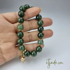Mẫu 20092207 | Trang Sức phong thủy hộ mệnh bình an, vòng tay đá cẩm thạch thiên nhiên, trang sức thương hiệu Việt CTjade