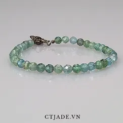 Mẫu số 2012208 Trang sức phong thủy hộ mệnh, vòng tay đá Aquamarine thiên nhiên CTjade