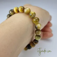 Mẫu 2107198 | Trang Sức Đá Phong Thủy CTjade | Vòng Tay Đá Mắt Hổ Thiên Nhiên
