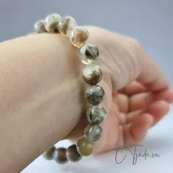 Mẫu 2107239 Trang Sức Phong Thủy Hộ Mệnh | Vòng Tay Đá Ocean Jasper | CTjade  #ctjadephienbangioihan