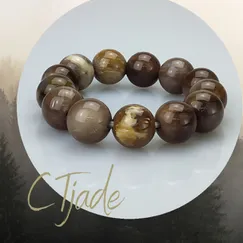 Vòng Tay Gỗ Hóa Thạch CTjade | Mẫu 20112301