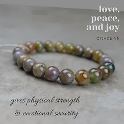 CTjade Phiên Bản Giới Hạn | Đá Indian Agate Thiên Nhiên 8ly | Mẫu 2004064