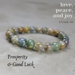 CTjade Phiên Bản Giới Hạn | Đá Moss Agate Thiên Nhiên 8ly | Mẫu 2004065