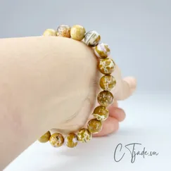 Mẫu 2107247 Trang Sức Phong Thủy Hộ Mệnh | Vòng Tay Đá Ocean Jasper | CTjade