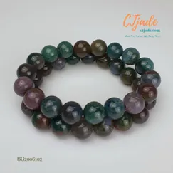 Mẫu S2006102 |  Vòng Tay Đá Indian Agate 10ly | Trang sức cao cấp thương hiệu Việt CTjade