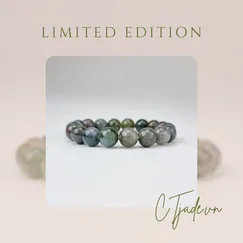 Mẫu 2110016B | Trang sức phong thủy hộ mệnh CTjade vòng tay Thạch Tủy Chalcedony thiên nhiên