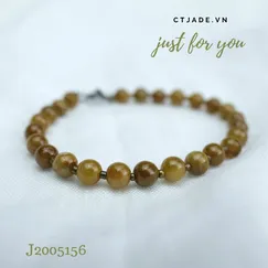 Mẫu Flash Sale Ctjade - Vòng Cẩm Thạch Sắc Vàng Nâu Thổ | F2005161