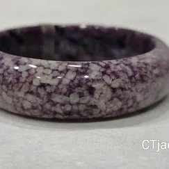 2502161 Cực phẩm độc đẹp vòng bản đá Charoite