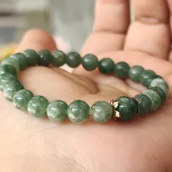 Mẫu 22061606 Vòng tay hộ mệnh đá Cẩm thạch thiên nhiên CTjade