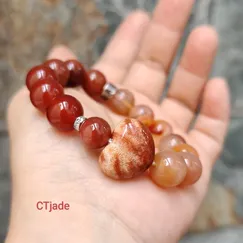 2608211 Vòng tay đá mã não thiên nhiên phiên bản giới hạn CTjade
