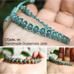 Vòng tay handmade cẩm thạch Guatemala – Sắc lam ngọc đầy mê hoặc