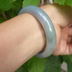 Vòng Lam ngọc cẩm thạch thiên nhiên tuýp A ánh tím chủng đẹp