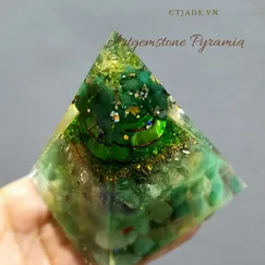 Mẫu số 2004037 Orgonite kim tự tháp sinh năng Green Adventure, Orgonite Crystal Light