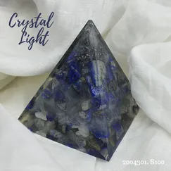 Mẫu 2004301 Kim Tự Tháp đá Lapis Lazuli 100mm Crystal Light