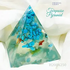Mẫu H2004250 Kim Tự Tháp Đá Turquoise 135mm | Crystal Light