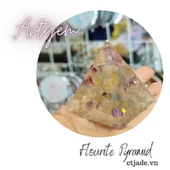 Kim Tự Tháp Mỹ Thuật  Đá Flourite 60mm | P2103024 | Artgem