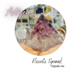 Kim Tự Tháp Mỹ Thuật  Đá Flourite 60mm | P2103021 | Artgem