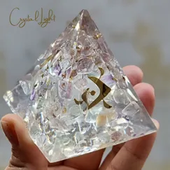 P2105238 Kim tự tháp phong thủy năng lượng Giza hình học thiêng đá Fluorite thiên nhiên |  CTjade