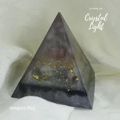 Kim Tự Tháp Đá Tourmaline Đen & Lapis | 2004305 | Crystal Light