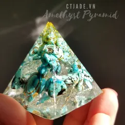 Mẫu Kim Tự Tháp Đá Turquoise| 2004043 | Crystal Light