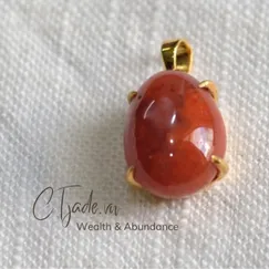 2309035 Dây chuyền mặt đá phong thủy hộ mệnh đá thiên nhiên CTjade