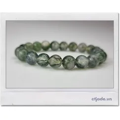 Mẫu A2106117 | Ngọc Băng Tảo CTjade Vòng Tay Moss Agate