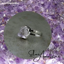 Nhẫn  Bạc Ametrine Mẫu 20092004 |  Trang Sức Đá CTjade