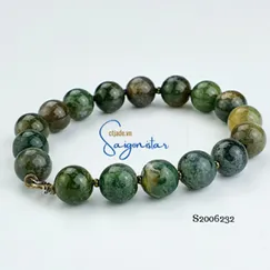 Vòng Tay Indian Agate 10 ly | S2006232 | Trang Sức Cao Cấp Thương Hiệu Việt Saigonistar