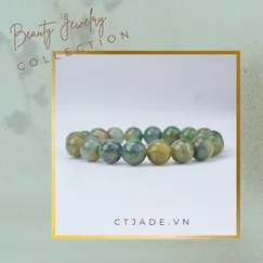 2110055 Trang sức phong thủy hộ mệnh vòng tay đá Thạch tủy thiên nhiên CTjade