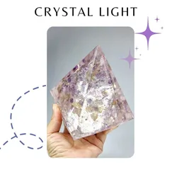 Mẫu P2110033 | Kim tự tháp mỹ thuật đá Ametrine thiên nhiên