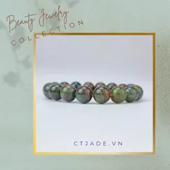 2110054 Trang sức phong thủy hộ mệnh vòng tay đá Thạch tủy thiên nhiên CTjade