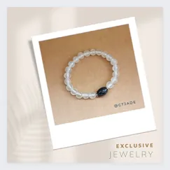 Mẫu số 22092148  Trang sức phong thủy hộ mệnh, vòng tay đá Selenite  thiên nhiên