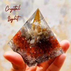 Mẫu 2003239 Orgonite kim tự tháp Carnelian sinh năng,  kim tự tháp phong thủy, kim tự tháp năng lượng Crystal Light