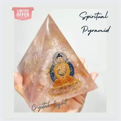 Mẫu 2210307 Kim tự tháp phong thủy, kim tự tháp năng lượng Crystal Light, Orgonite Crystal Light