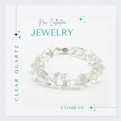 Mẫu 2302011 | Trang sức đá phong thủy hộ mệnh Vòng tay đá thạch anh trắng thiên nhiên | CTjade