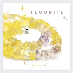 Mẫu 2302033 Trang sức phong thủy hộ mệnh, vòng cổ, dây chuyền đá Fluorite thiên nhiên |  CTjade