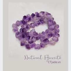 Mẫu 230224 Trang sức phong thủy hộ mệnh, vòng cổ, dây chuyền đá Fluorite thiên nhiên |  CTjade