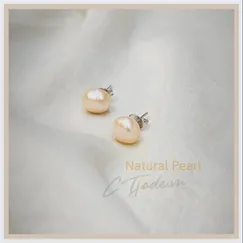 Mẫu 2305261 - Bông tai ngọc trai sắc vàng hồng thiên nhiên CTjade đẹp tuyệt đẹp!