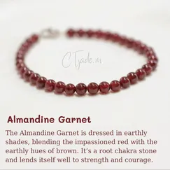 2307293 Vòng tay hộ mệnh đá Garnet Hồng ngọc lựu  thiên nhiên CTjade (1)