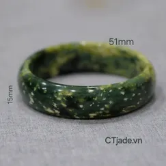 Vòng đá Serpentine Lục Yên 2409125 Triễn lãm online đá lục yên tại CTjade.vn