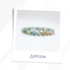 2110181 Vòng tay đá thiên nhiên Picasso Jasper Artgem phiên bản giới hạn